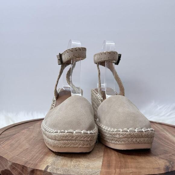 Crown Vintage Shoes Womens‎ Size 10M Espadrille Wedge Ankle Strap Sandal Summer - Picture 6 of 10